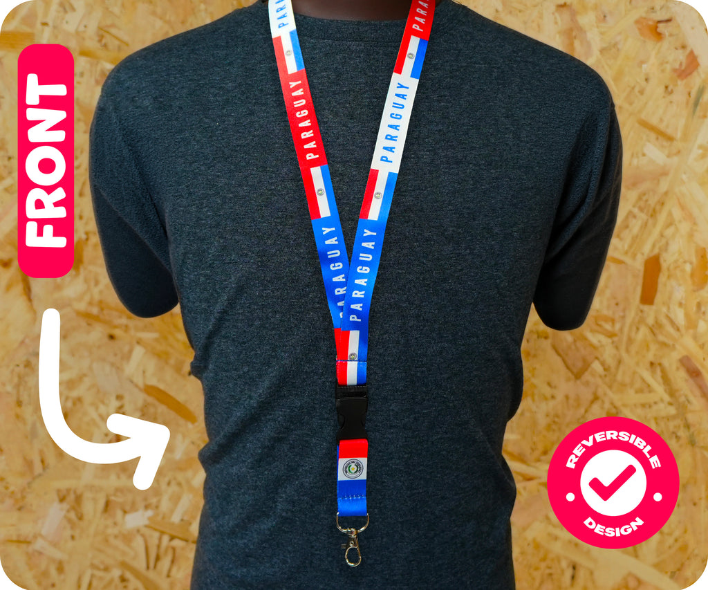 Paraguay National Flag Lanyard