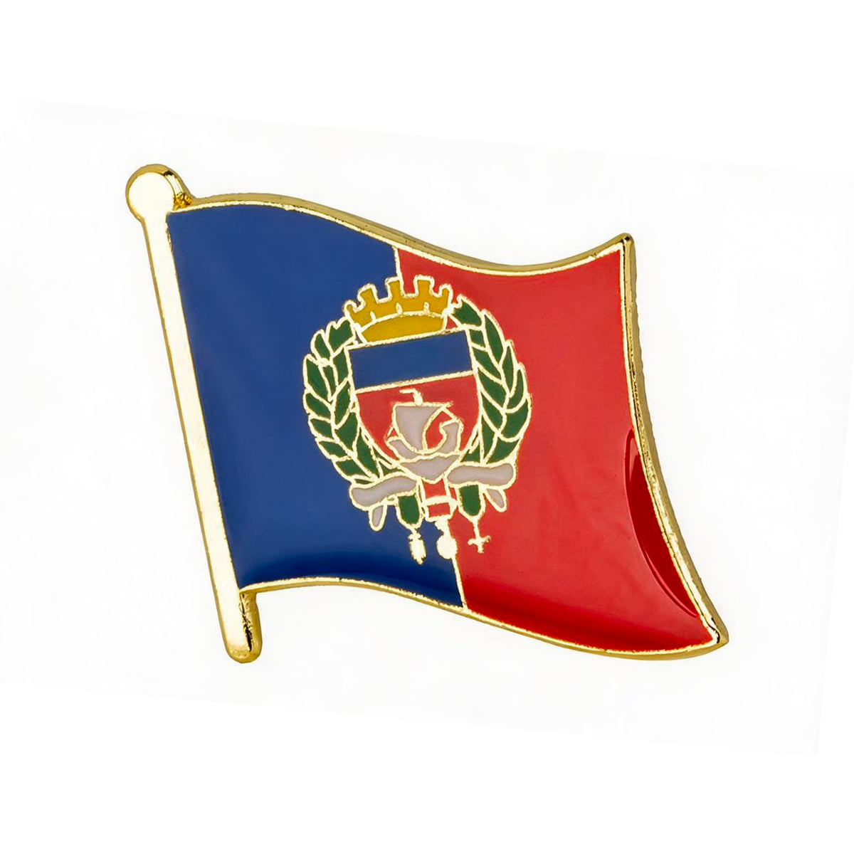 Paris City Flag Enamel Pin Badge