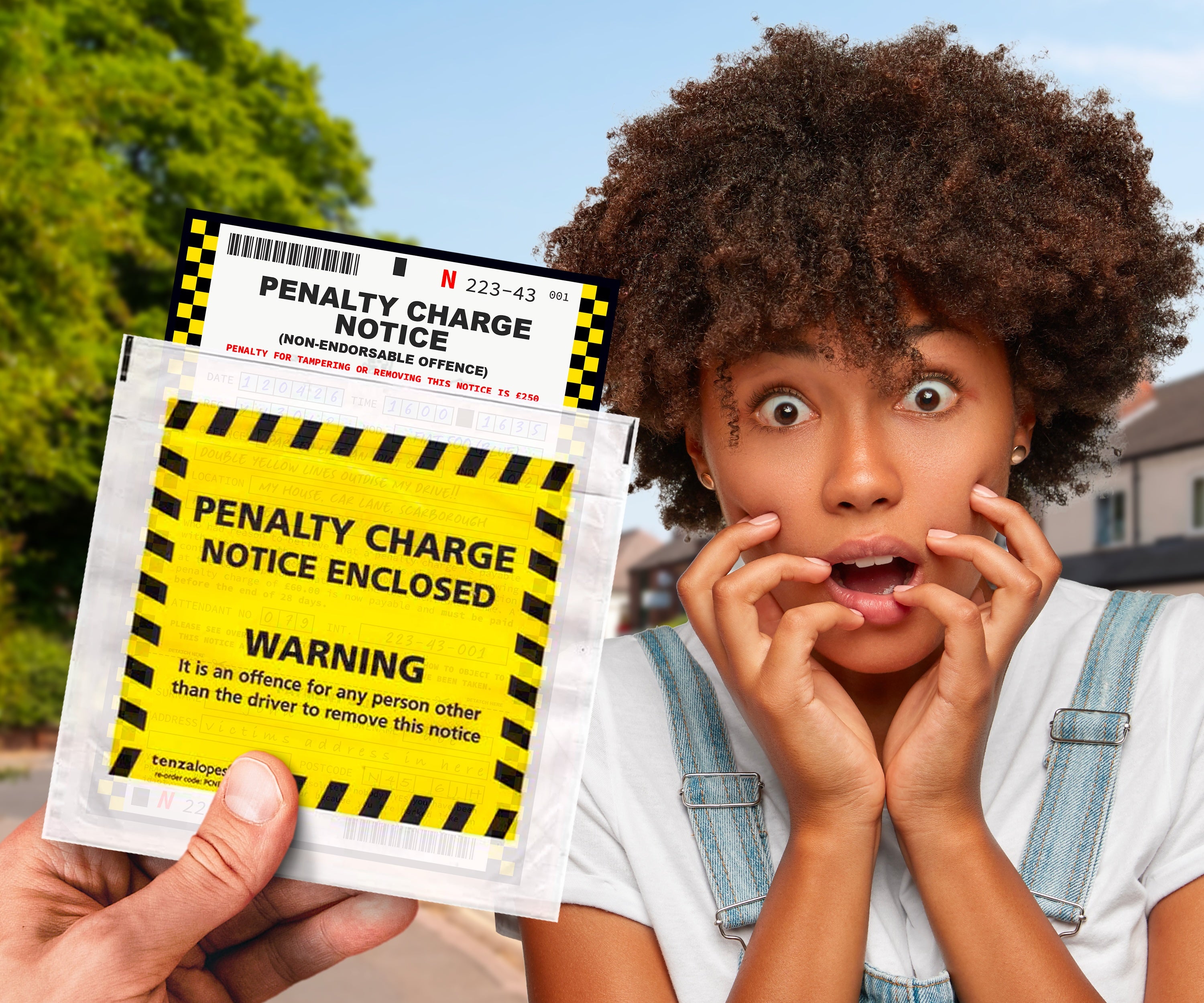 10 X Official Looking Novelty Joke Prank Funny Parking Tickets Secondary image