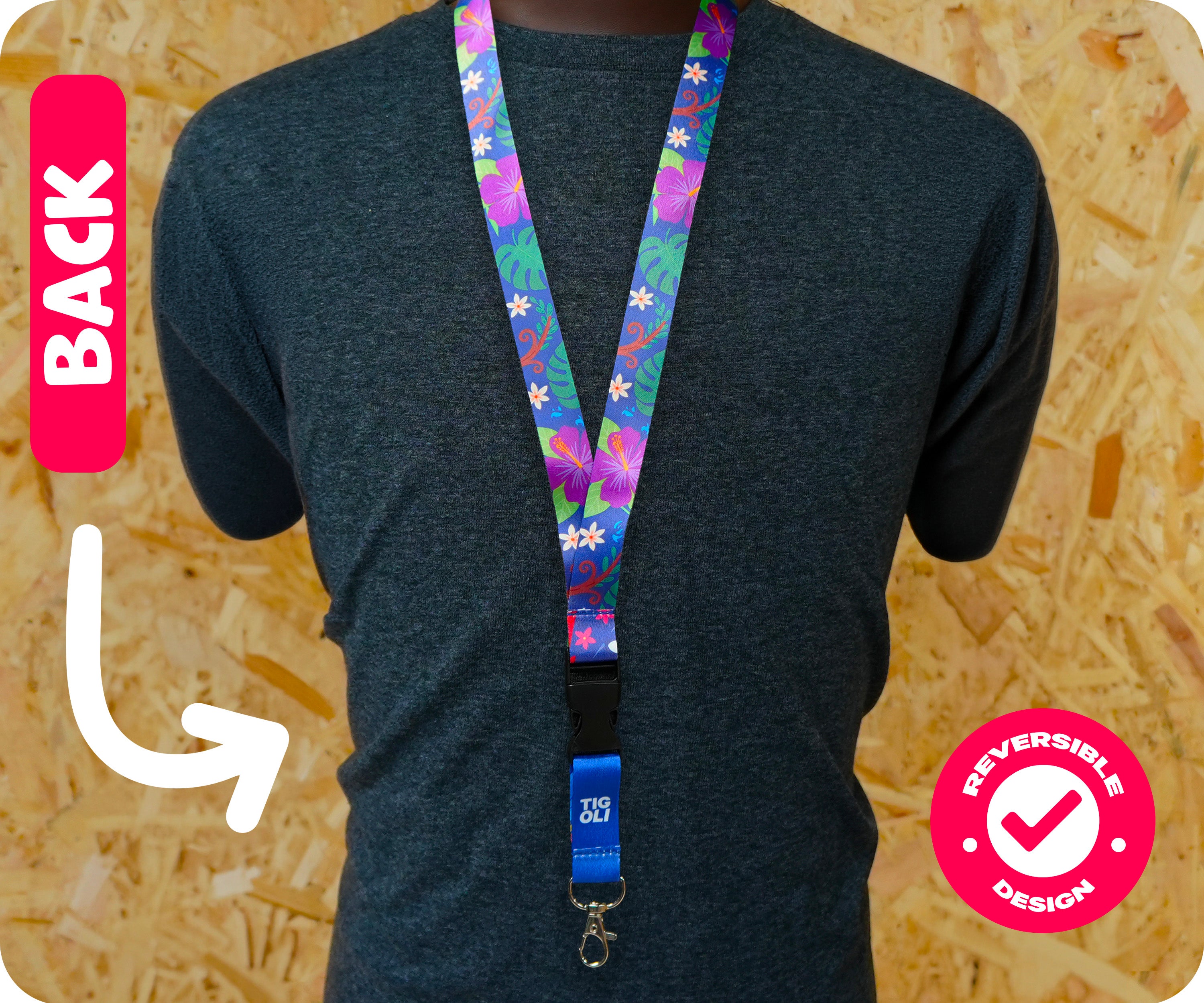Parrot Tropical Birds Lanyard