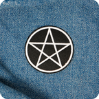 Pentagram Pagan Witchcraft Iron On Patch (6 x 6cm)