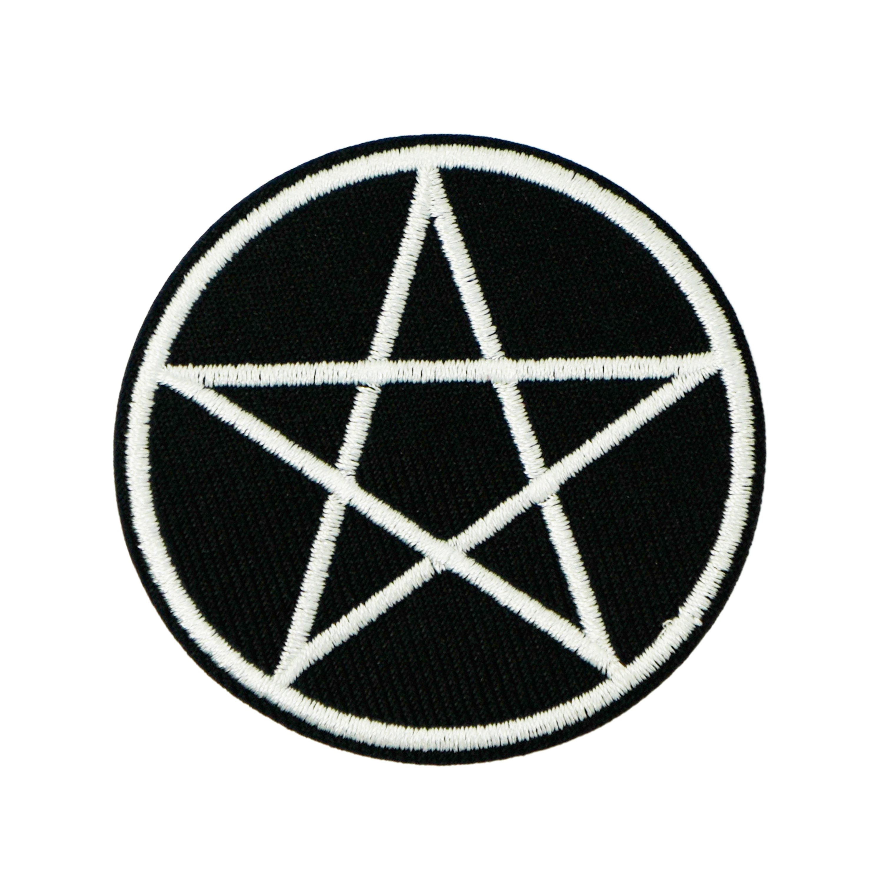 Pentagram Pagan Witchcraft Iron On Patch (6 x 6cm) Main image