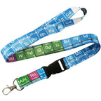 Periodic Table Chemistry Scientific Elements Student School University Lanyard