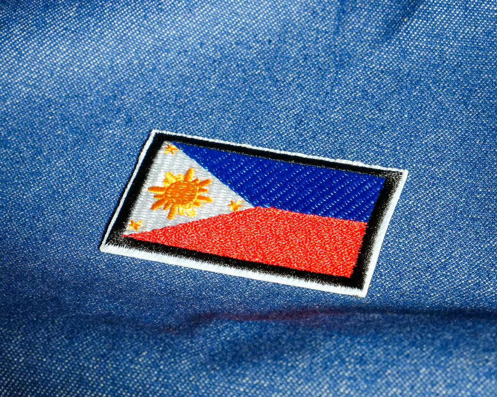 Philippines Flag Embroidery Patch (6 x 3.5cm)