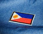 Philippines Flag Embroidery Patch (6 x 3.5cm)