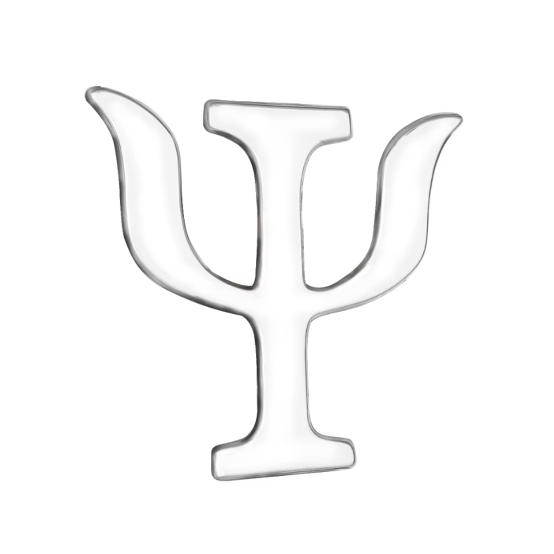 Insignia de psicólogo con símbolo plateado Imagen principal del producto
