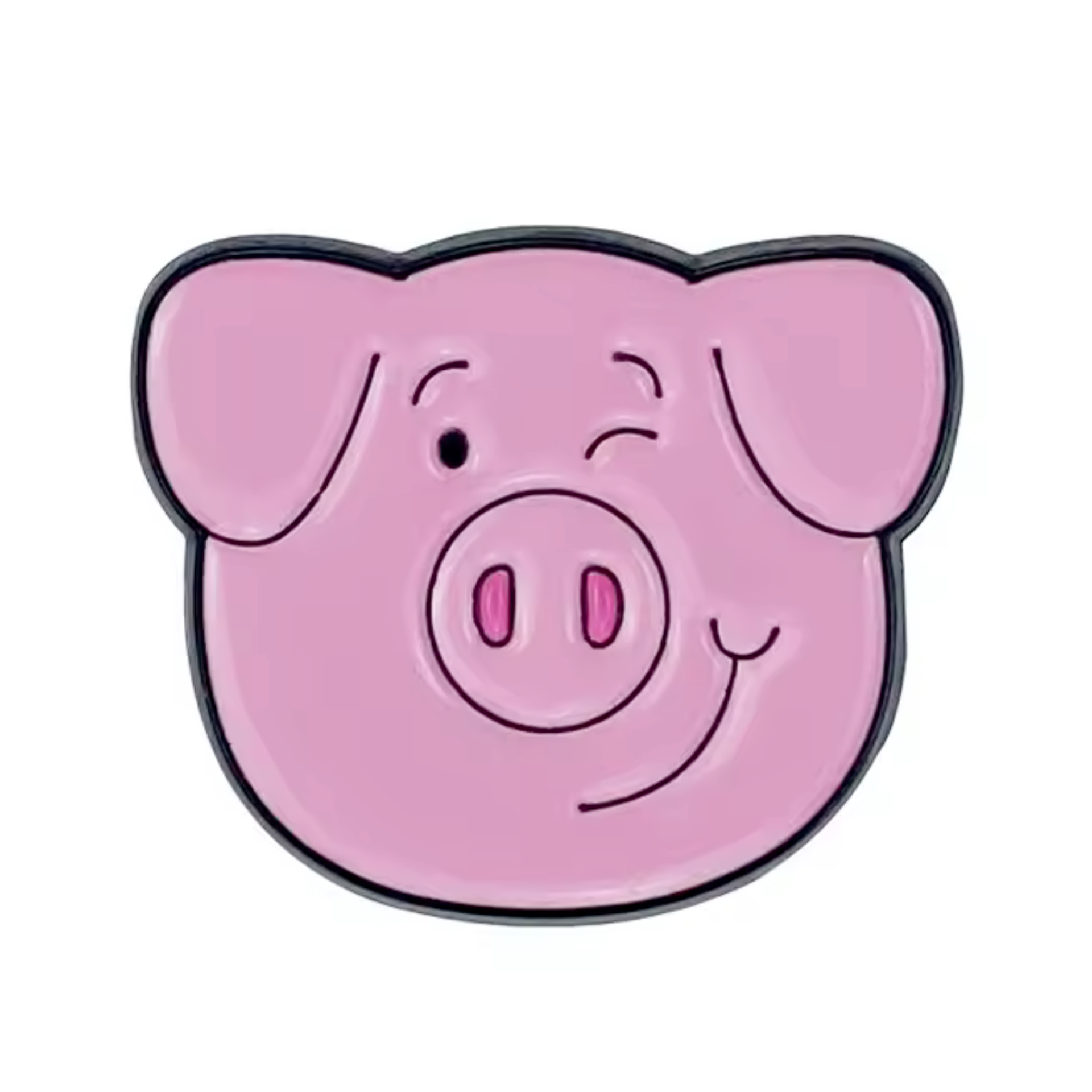 Insignia de cerdo rosa de granja Imagen principal del producto