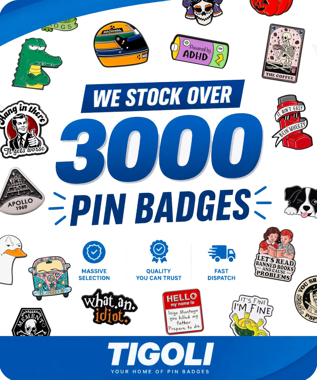 Funny Hawaiian Shark Enamel Pin Badge