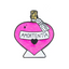 Pink Potion Bottle Wizard Witch Pin Badge