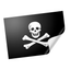 20 X Pirate Skull & Crossed Bones Flag Stickers