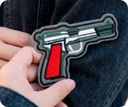 Beretta 92 Gun Pistol Iron On Patch (9 x 6cm)
