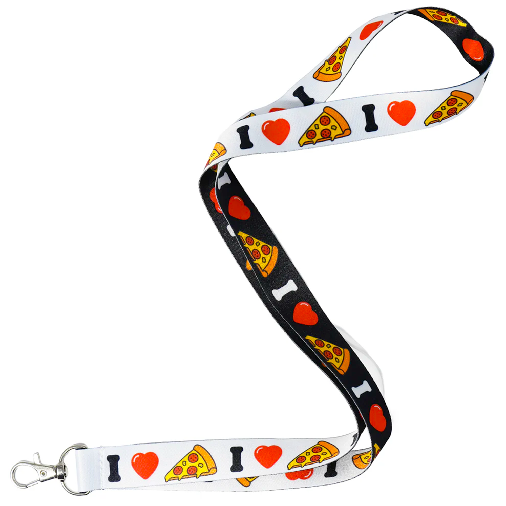 I Love Pizza Fast Food Lanyard Main image