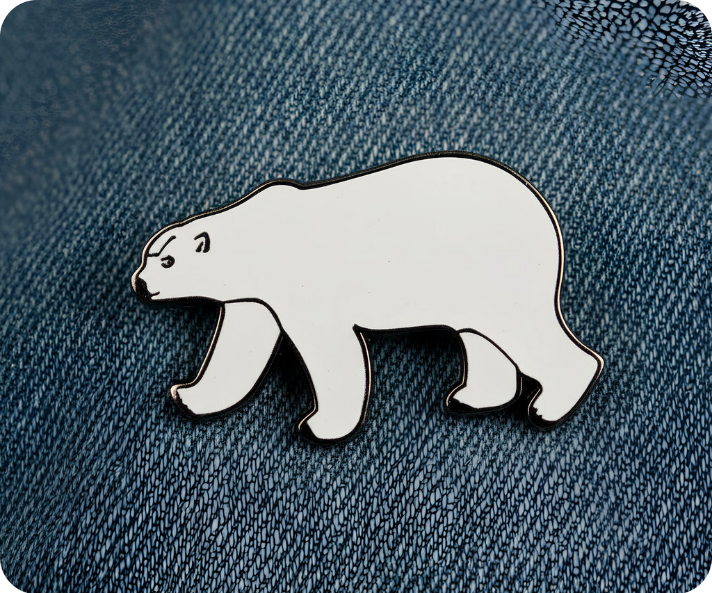 Polar Bear Pin Badge