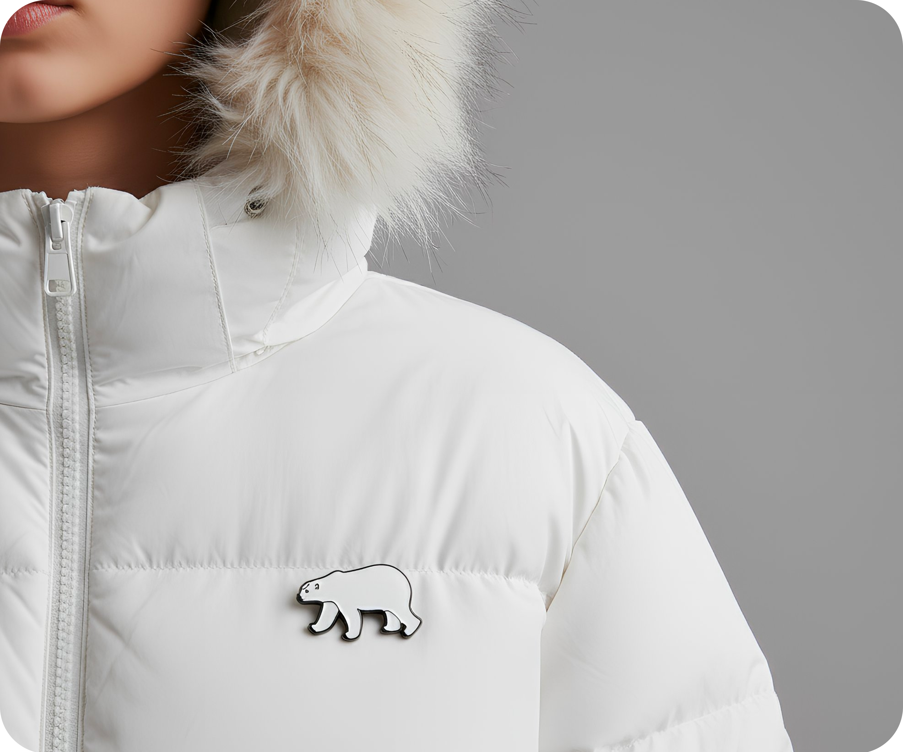 Polar Bear Pin Badge