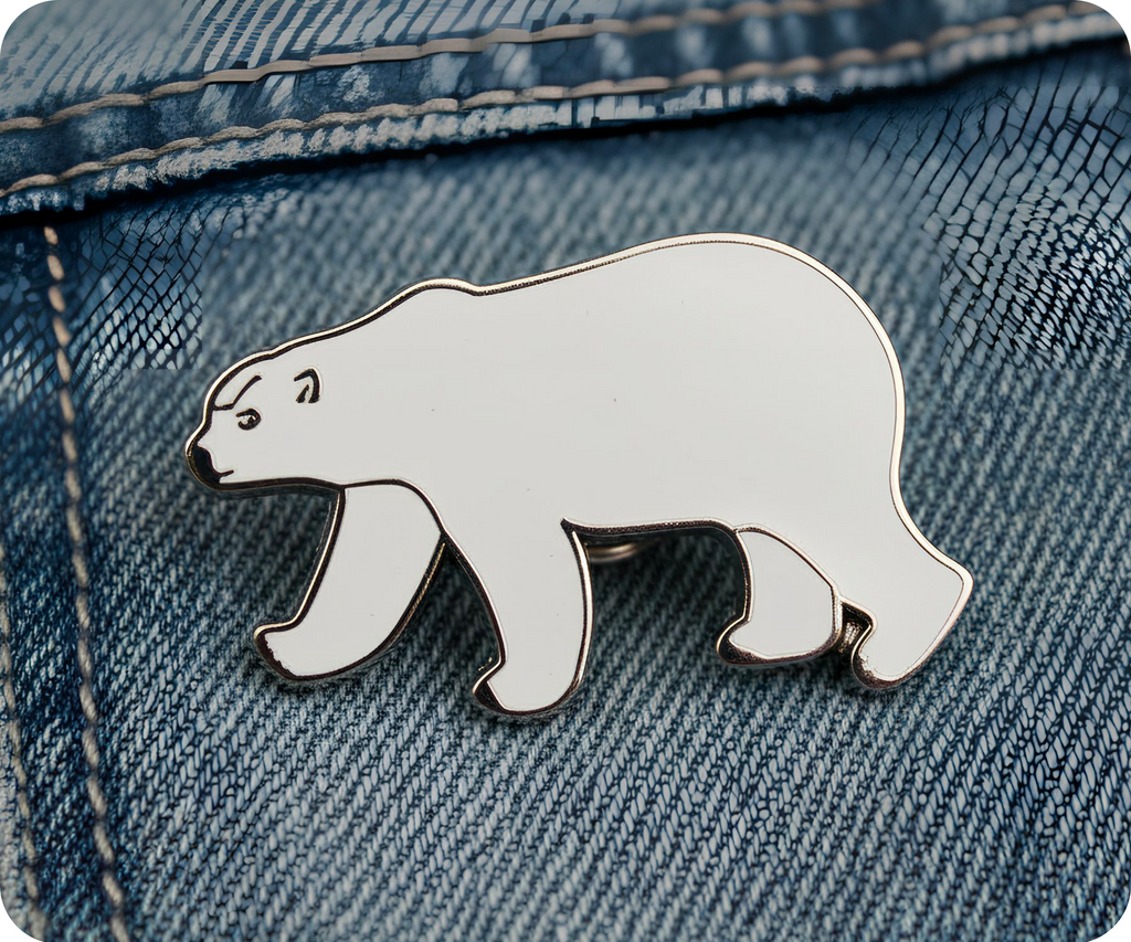 Polar Bear Pin Badge