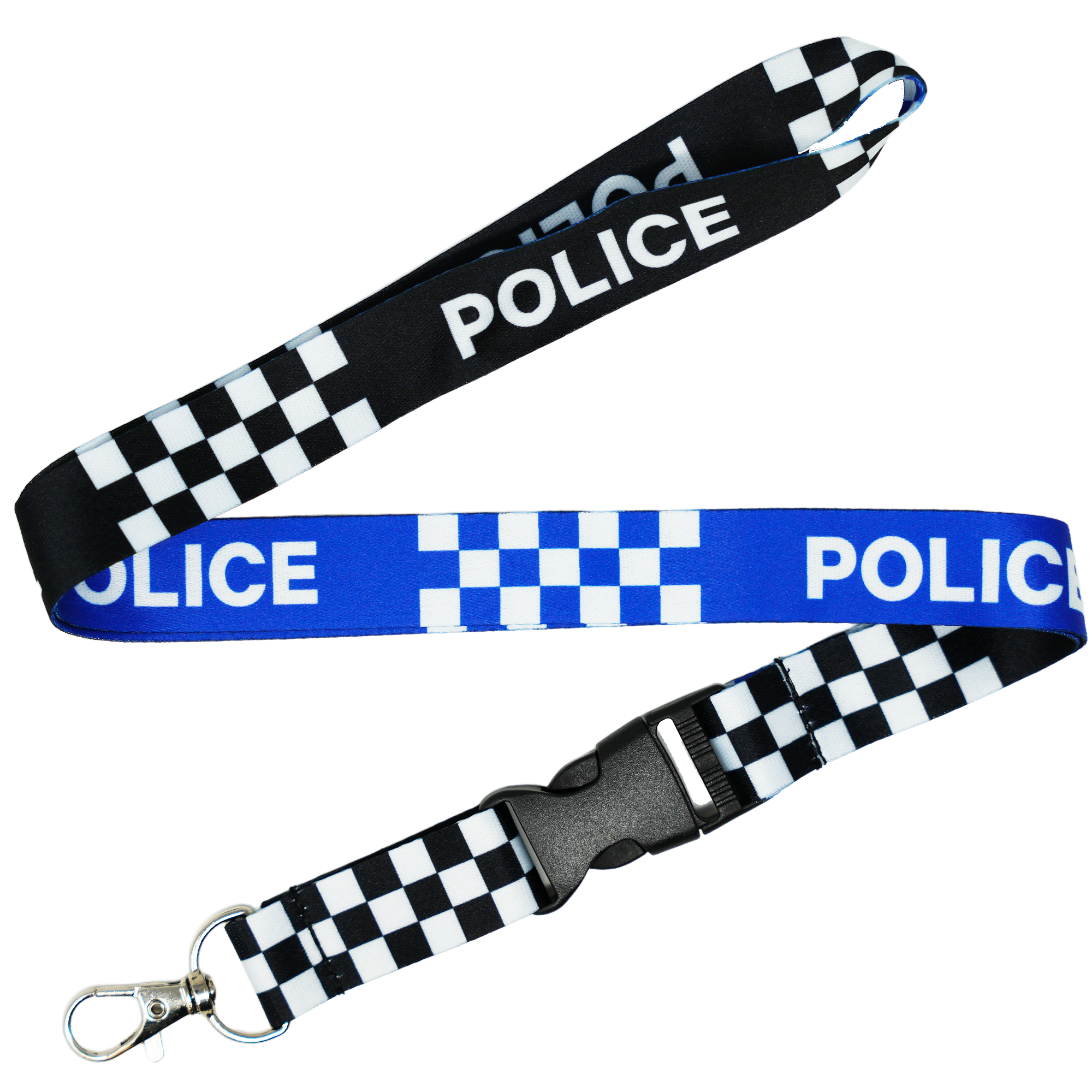Acollador Cosplay Battenberg de Policía Negro y Azul