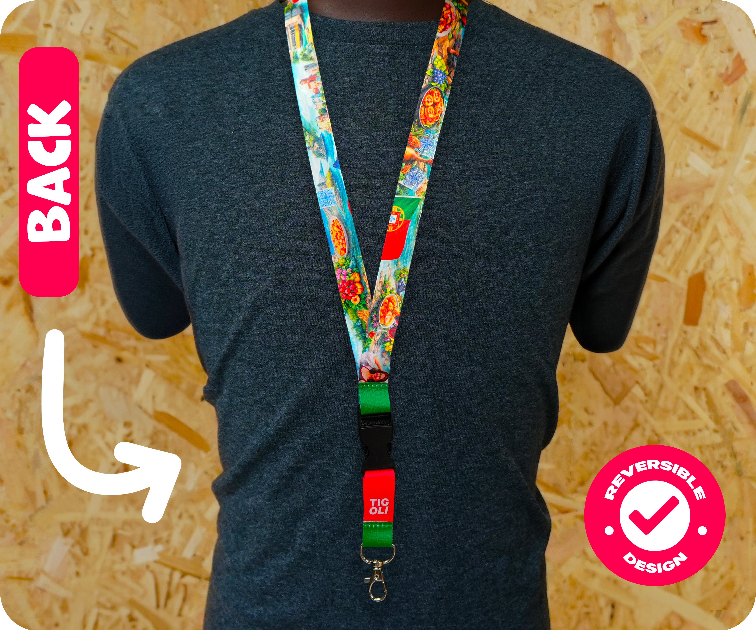 Portugal National Flag Lanyard