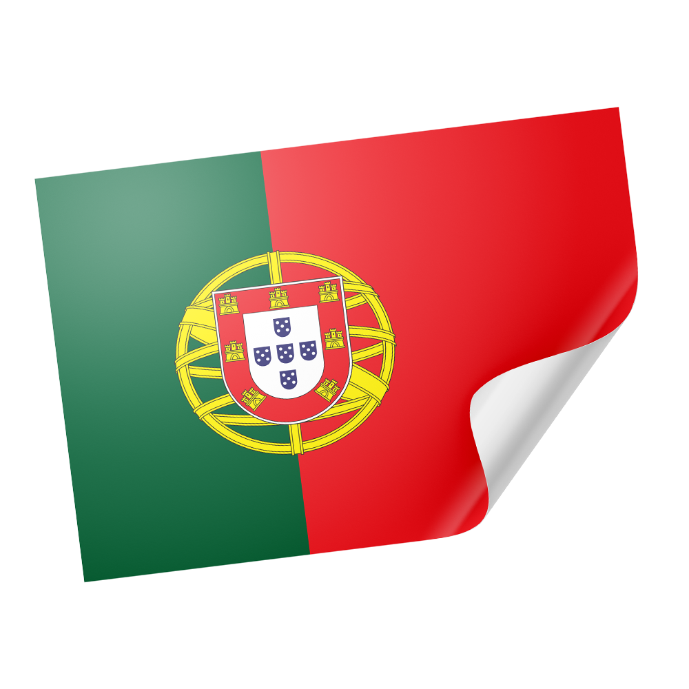 20 pegatinas de la bandera de Portugal Imagen principal del producto
