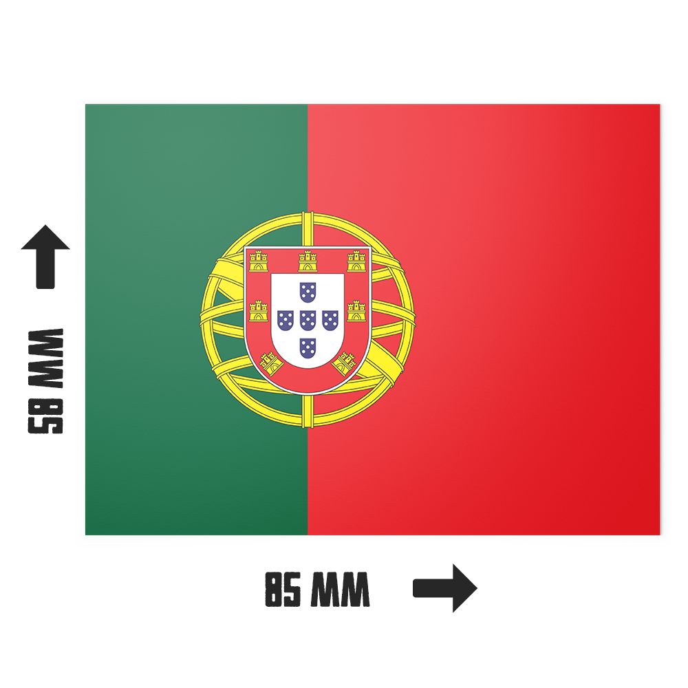 20 pegatinas de la bandera de Portugal Imagen secundaria del producto