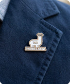No Probllama Enamel Lapel Pin Badge