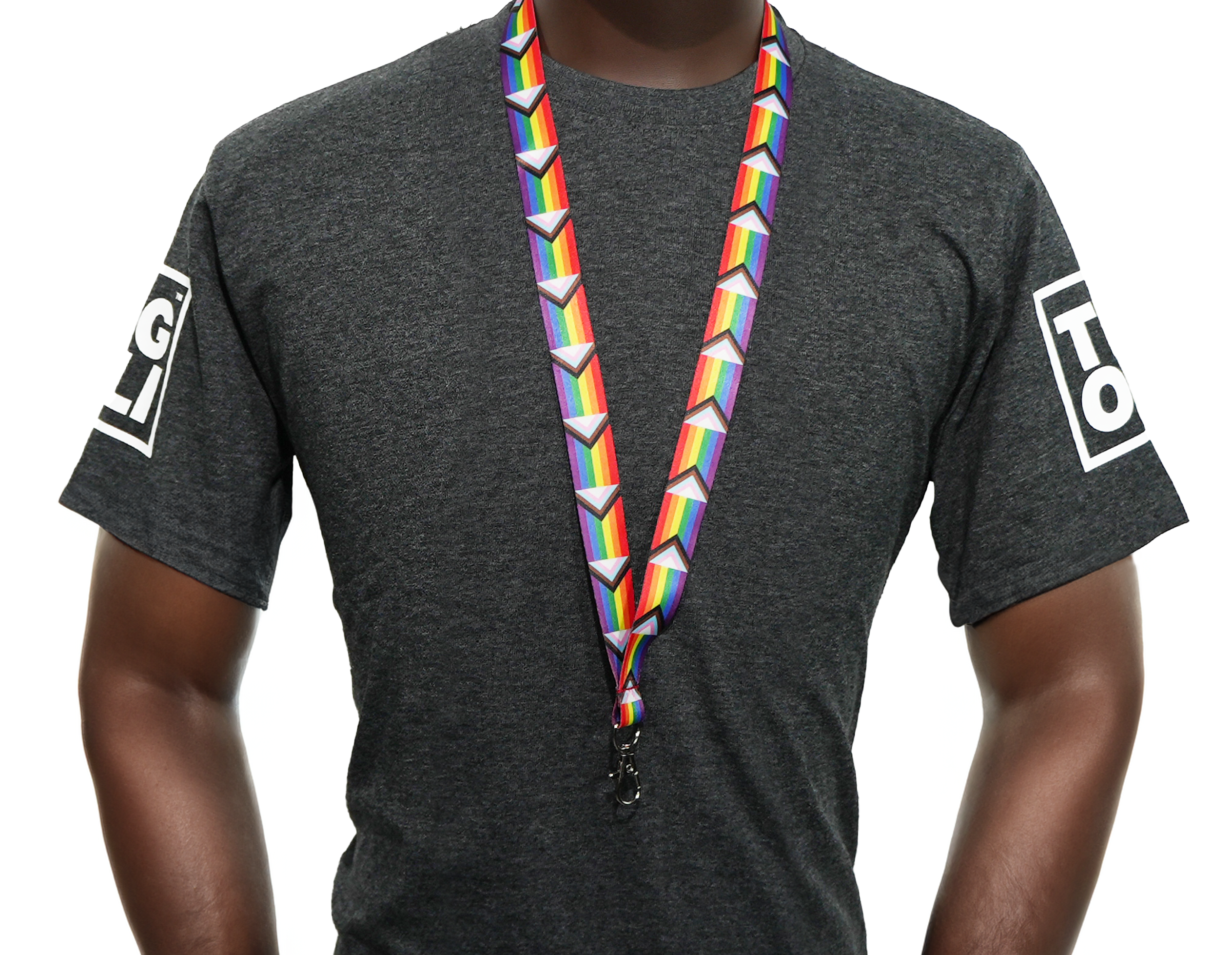 Progress Pride LGBTQI+ Flag Lanyard Secondary image
