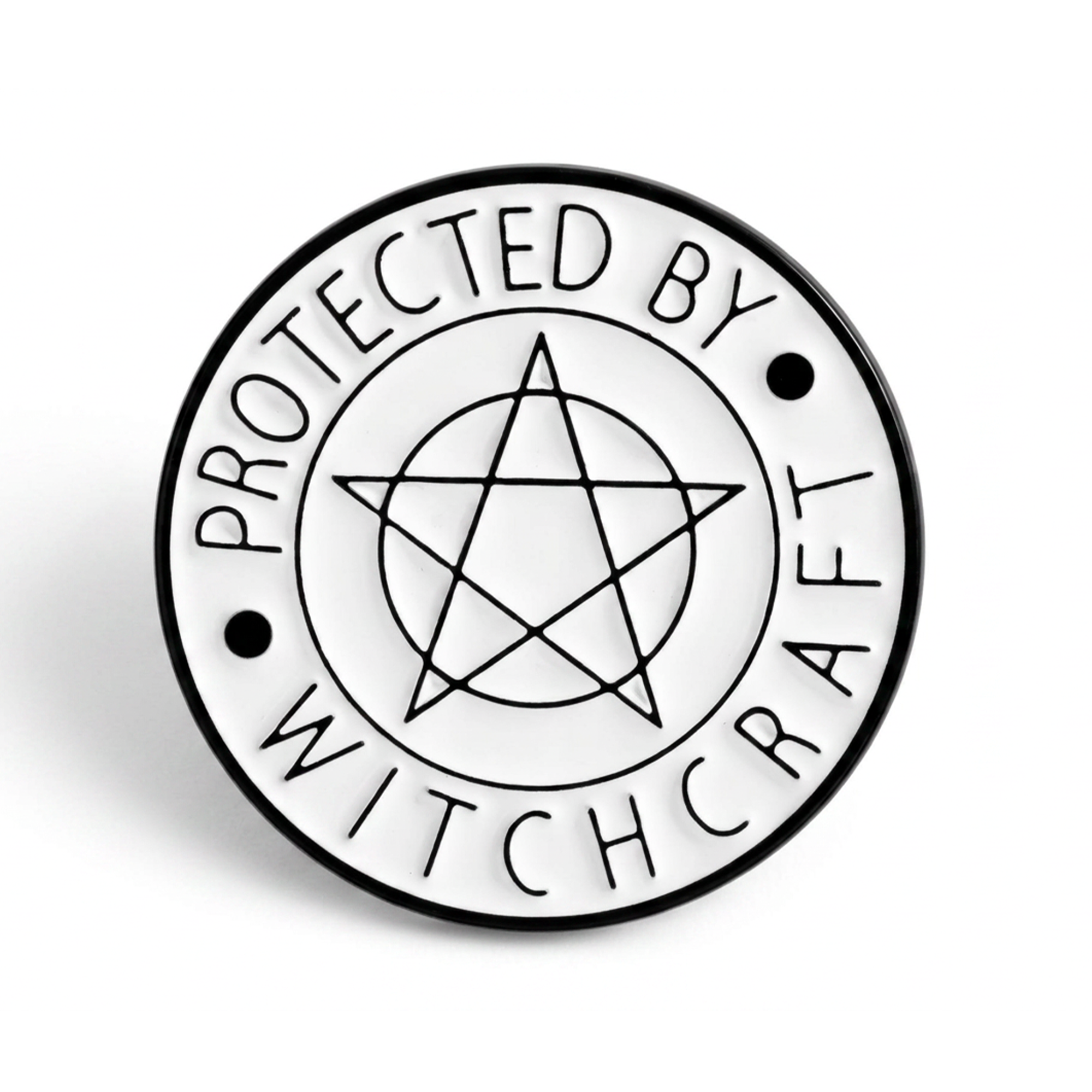 Protected By Witchcraft Enamel Pin Badge Imagen principal del producto
