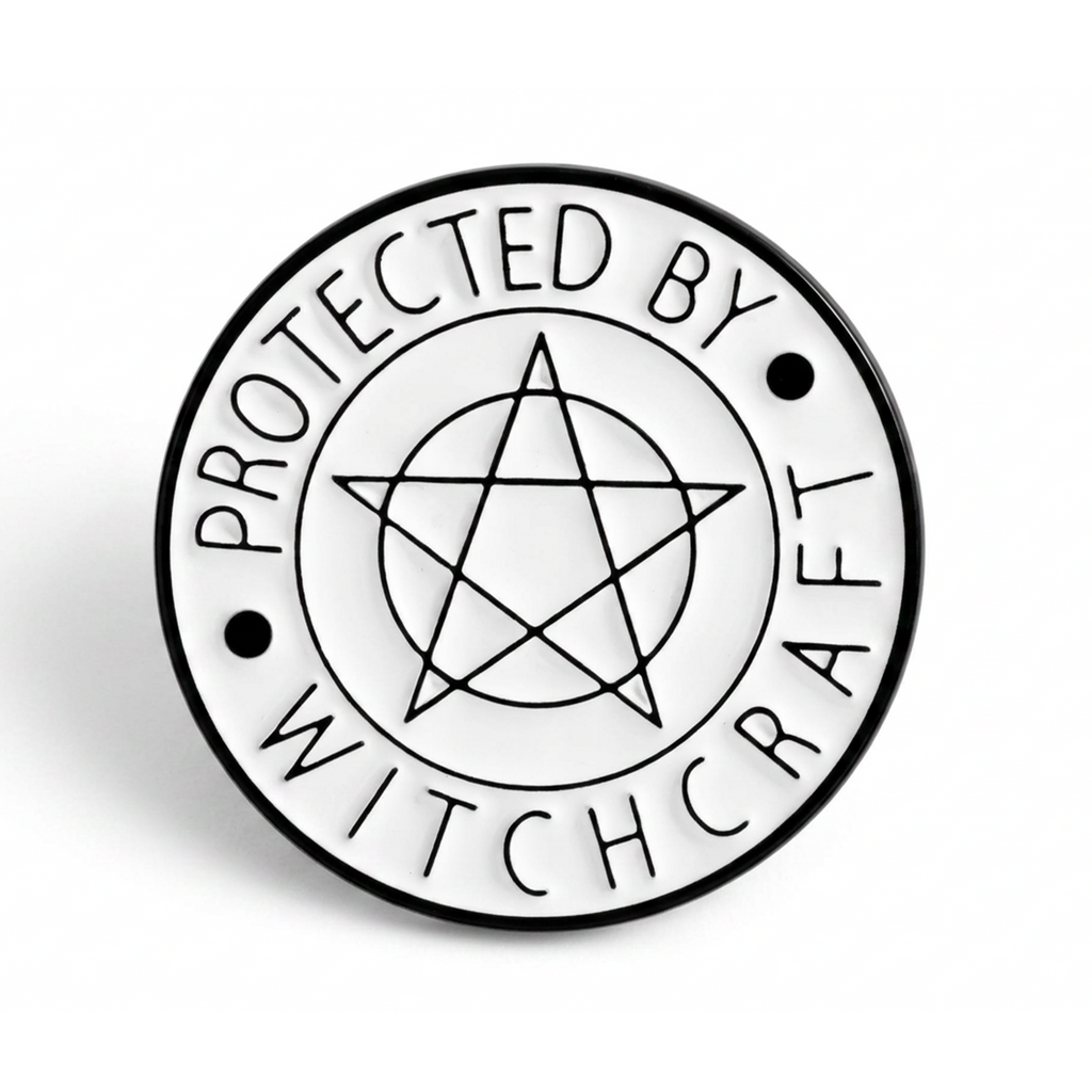 Protected By Witchcraft Enamel Pin Badge