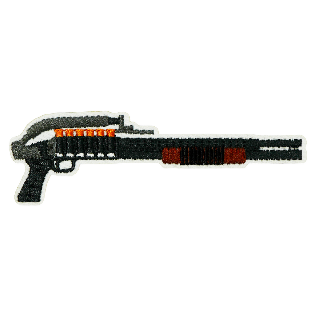 Mossberg 500 / 590 Series Pump Action Shotgun Iron On Patch (10 x 3cm)