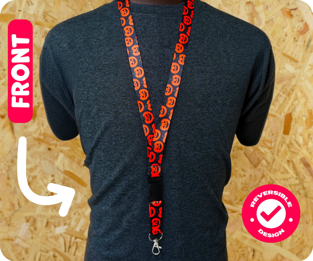 Pumpkins Halloween Spooky Food Fun Lanyard