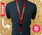Pumpkins Halloween Spooky Food Fun Lanyard
