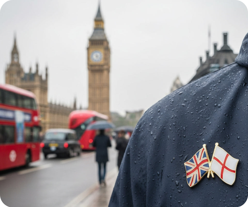 United Kingdom & England Friendship Pin Badge