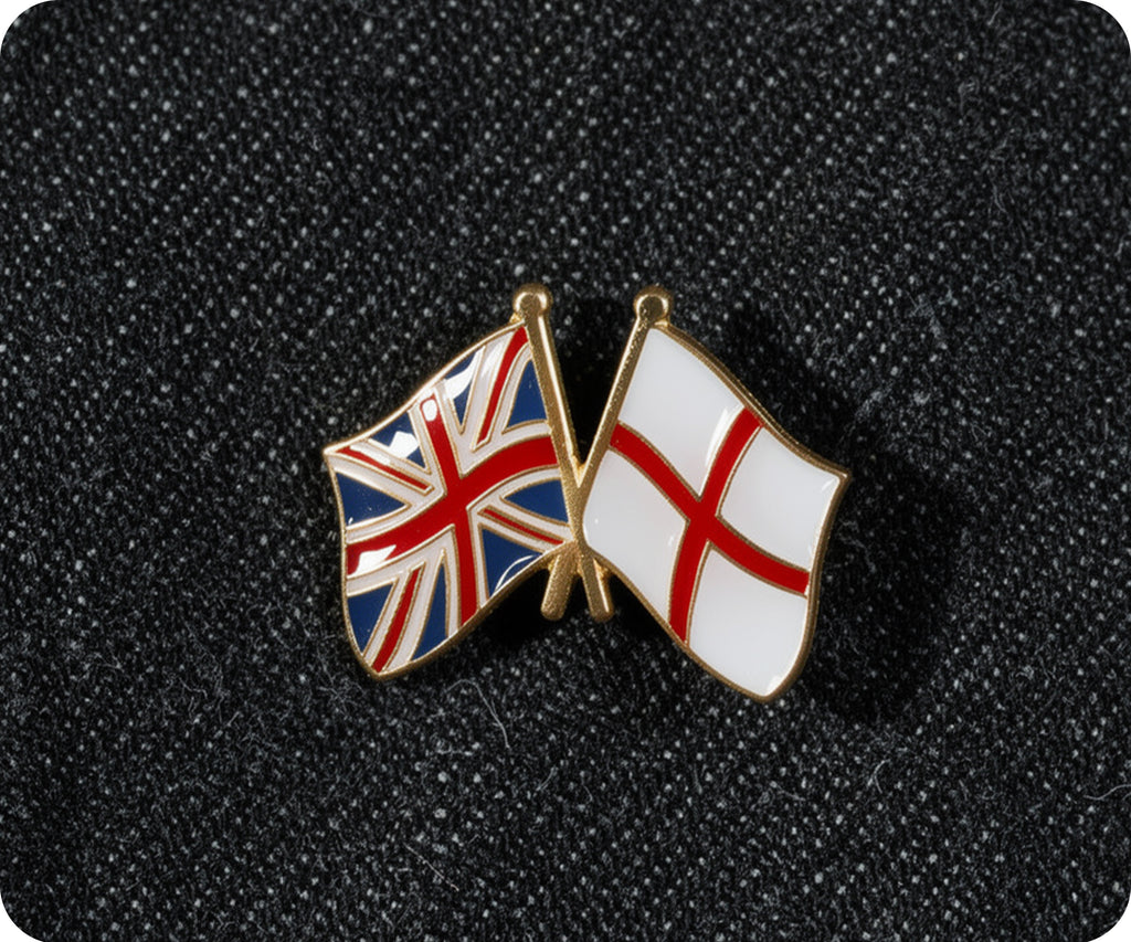 United Kingdom & England Friendship Pin Badge
