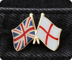 United Kingdom & England Friendship Pin Badge