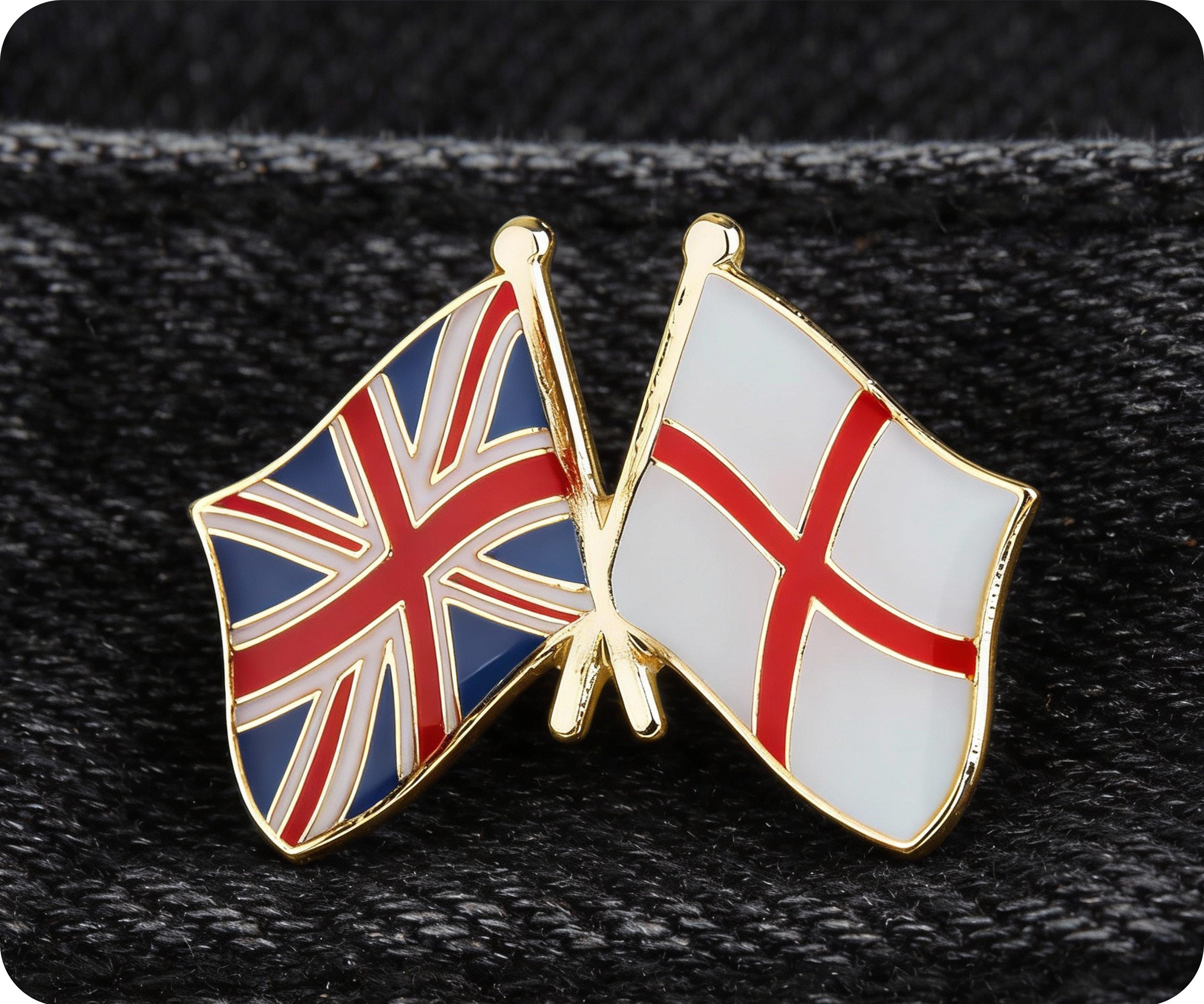 United Kingdom & England Friendship Pin Badge