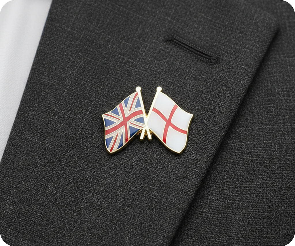 United Kingdom & England Friendship Pin Badge