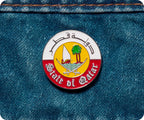 State Of Qatar Emblem Round Pin Badge