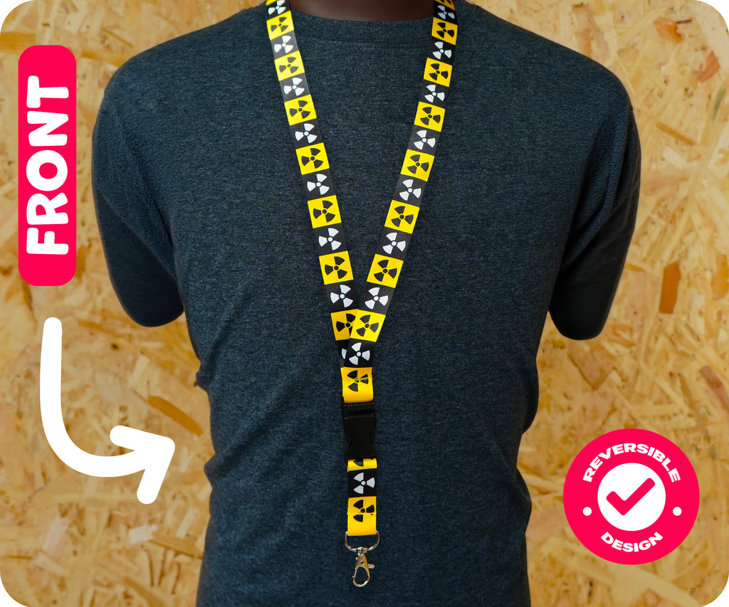 Radiation Trefoil Symbol Lanyard