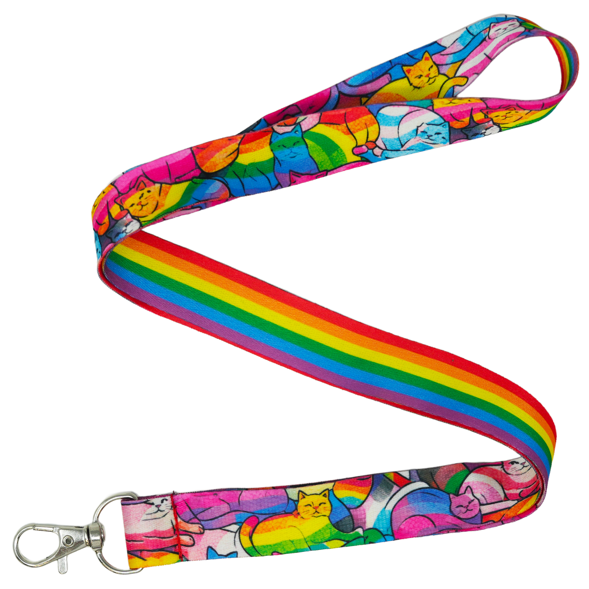Rainbow Cats Lanyard