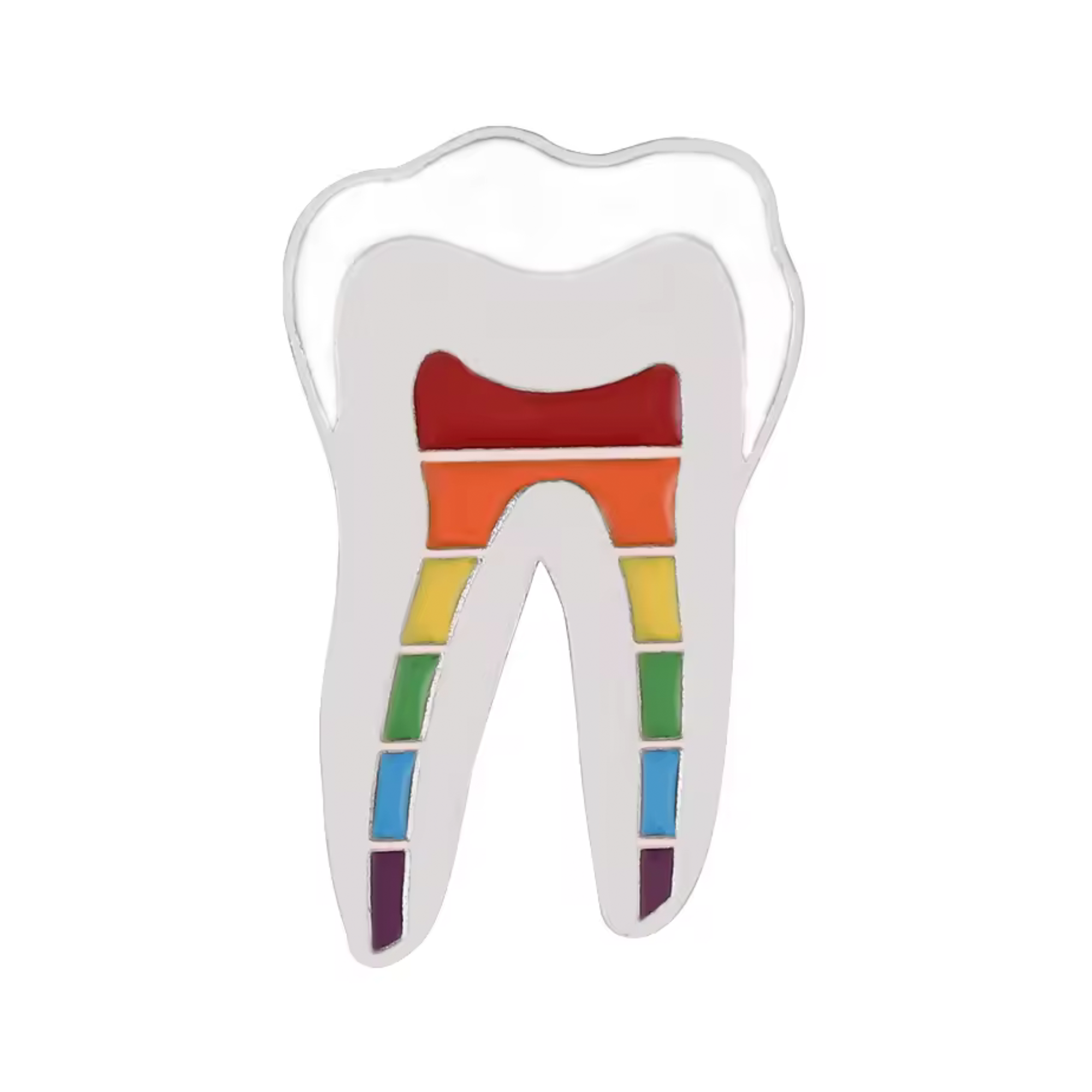 Insignia de alfiler Arcoíris Diente Dentista Imagen principal del producto