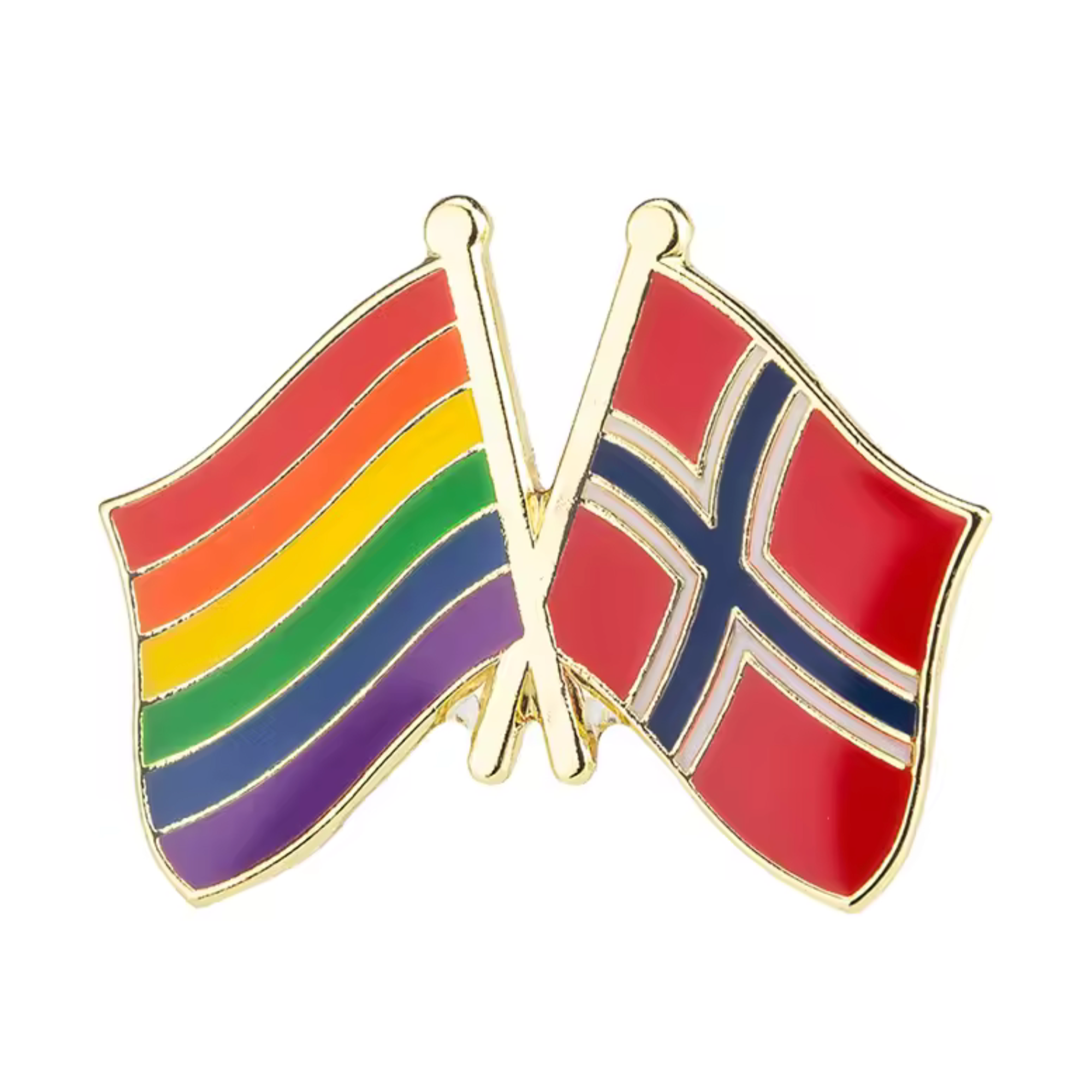 Pin de la amistad Arcoíris y Noruega Imagen principal del producto