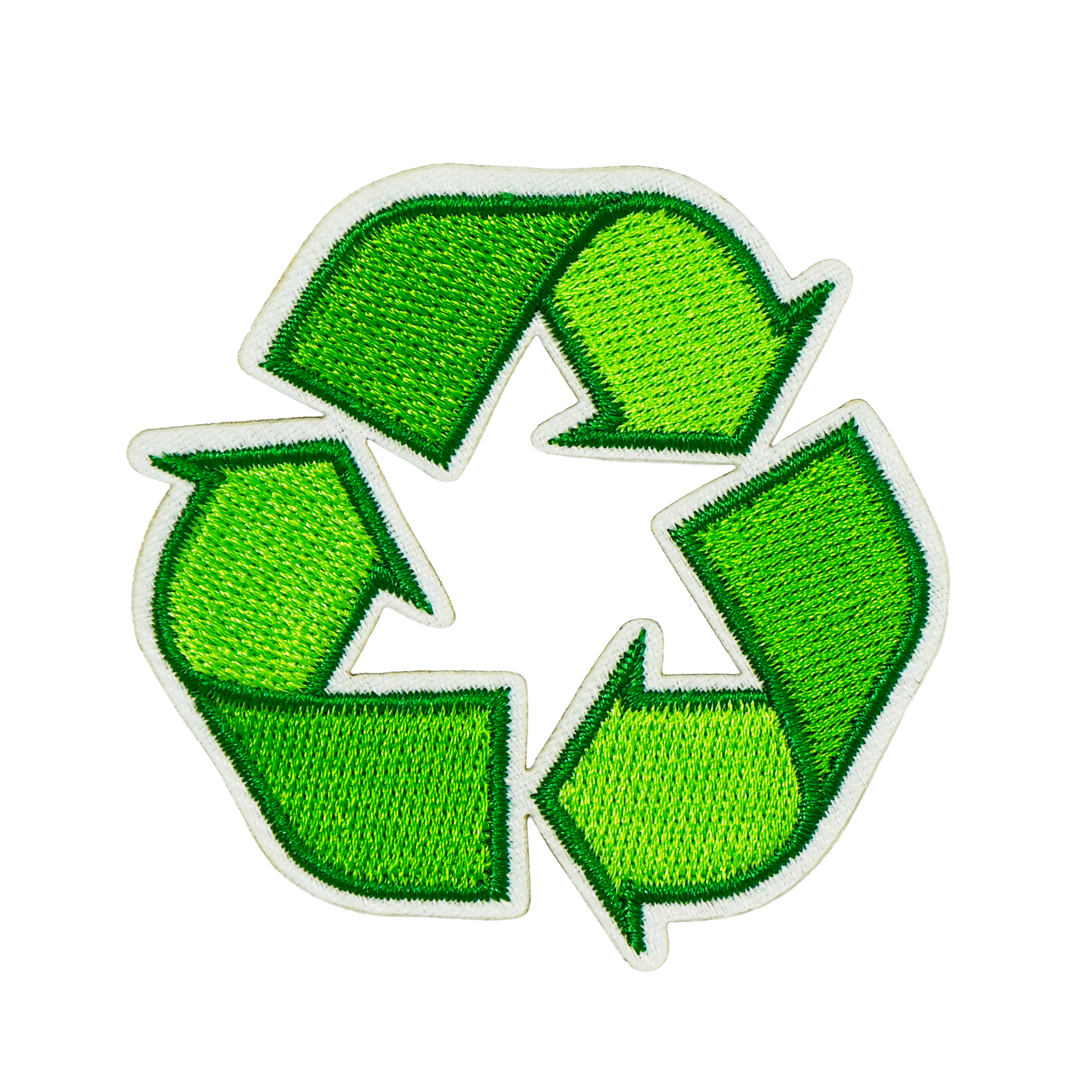 Recycle Symbol Earth Climate Iron On Patch (6.5 x 6.5cm) Main image