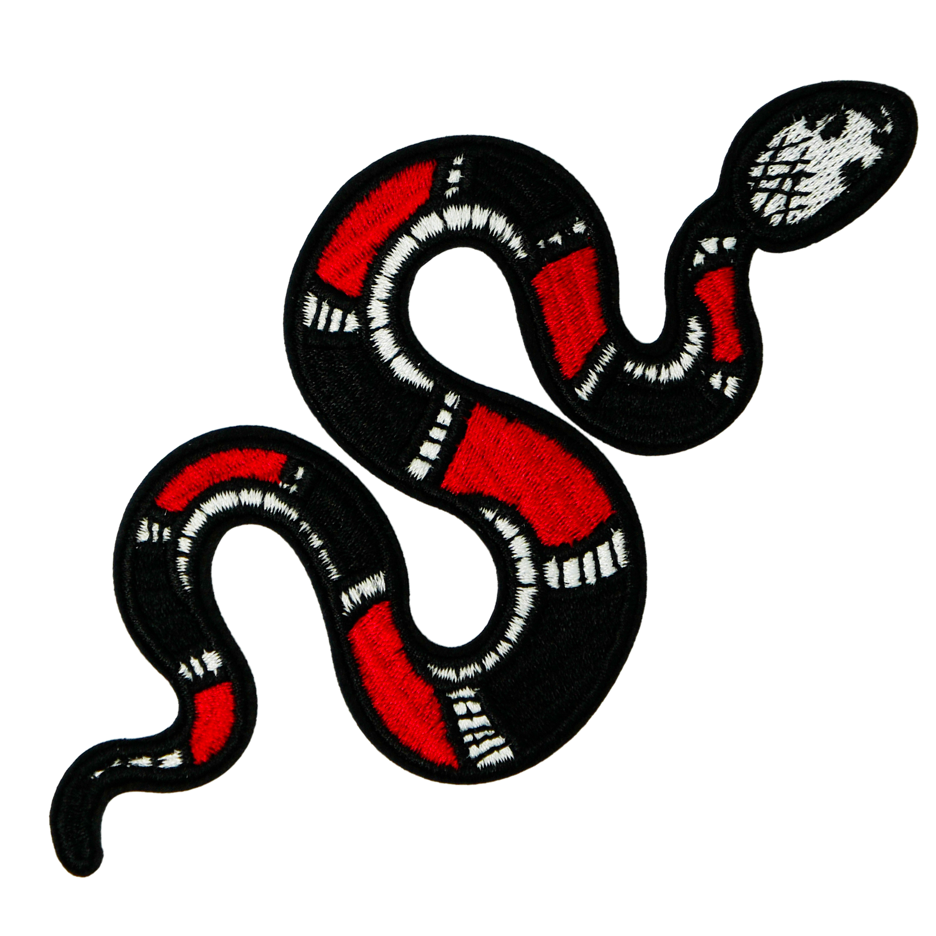 Slithering Coral Snake Iron On Patch (13 x 7cm) Main image