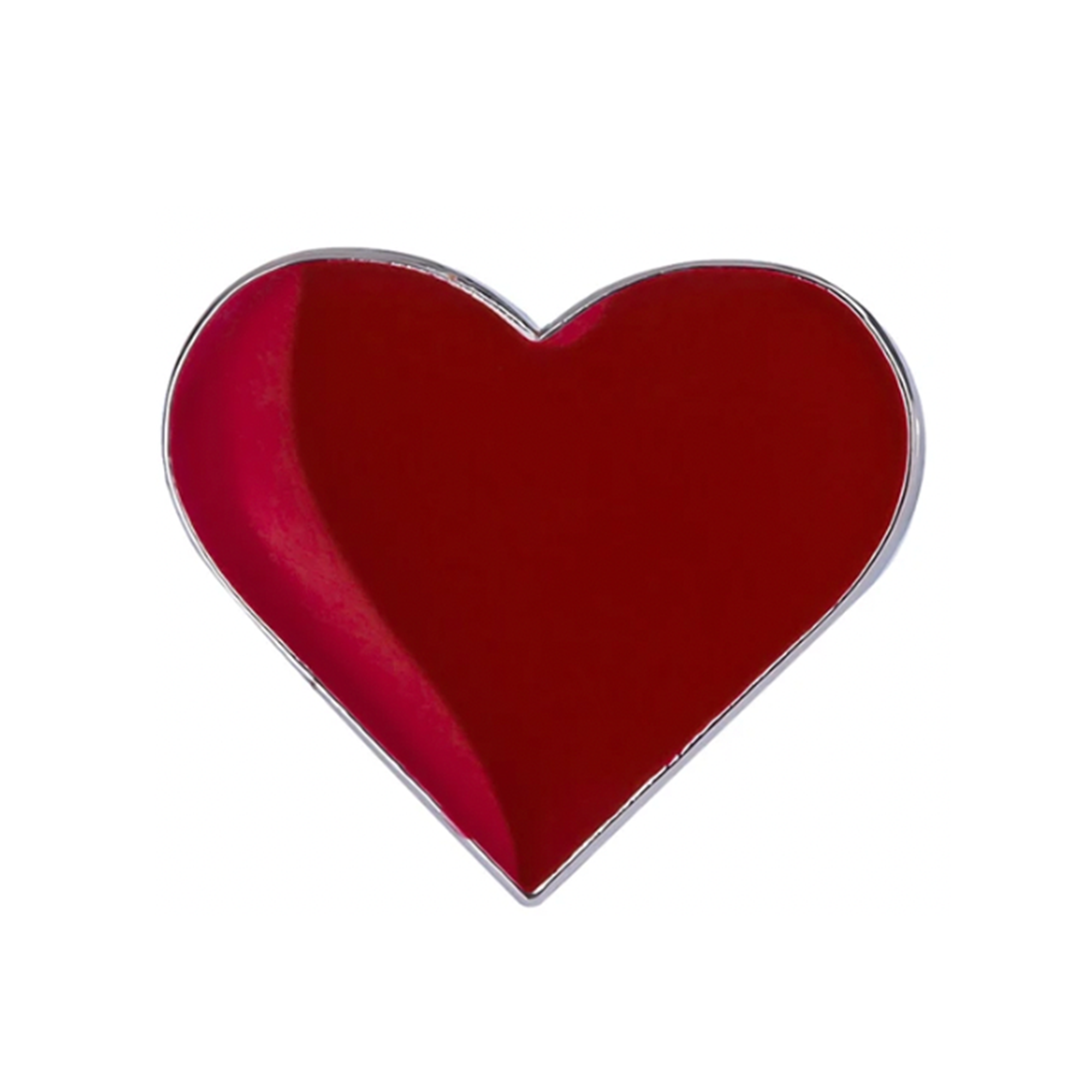 Red Love Heart Pin Badge