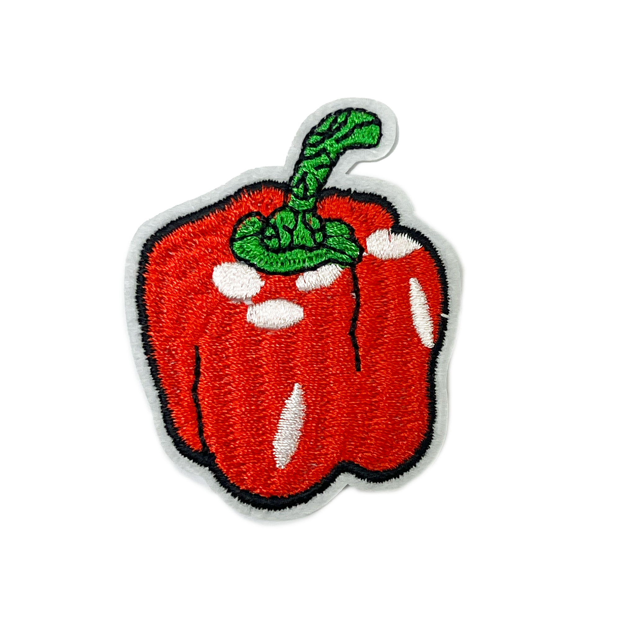 Parche bordado de pimiento rojo (5 x 4,5 cm) Imagen principal del producto