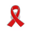 Red Ribbon Pin Badge