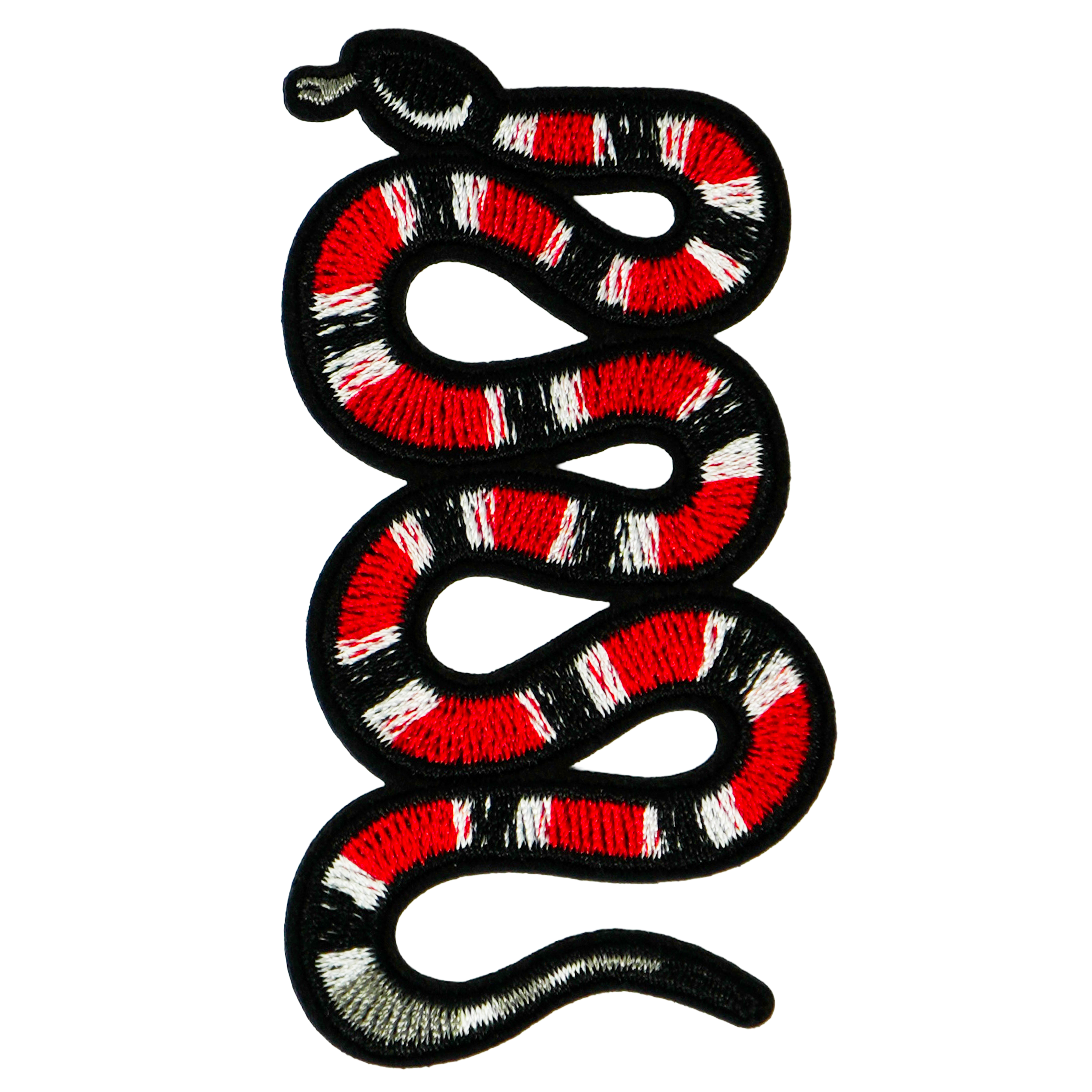 Coral Snake Iron On Patch (10 x 4cm) Main image