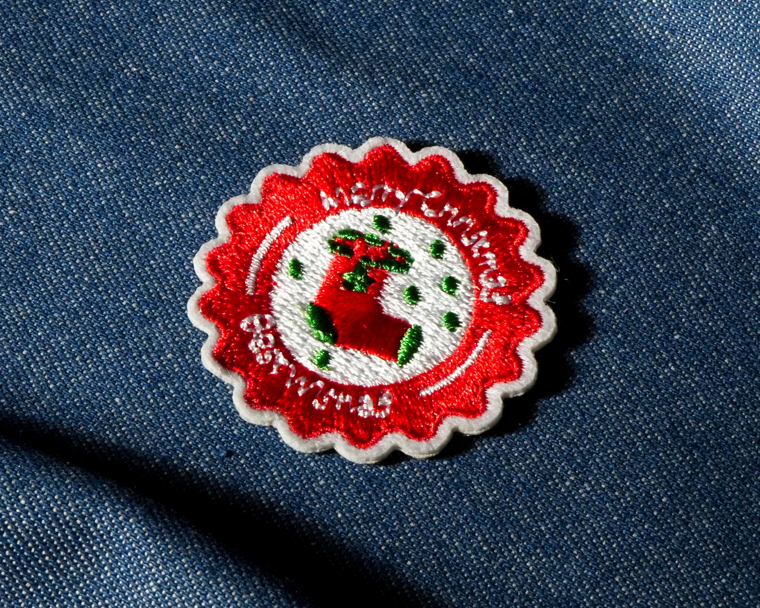 Parche Redondo para Calcetín Navideño Termoadhesivo (4 x 4cm) Imagen secundaria del producto