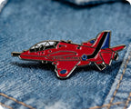 Red Jet Air Force Pin Badge