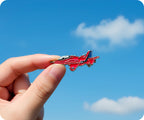 Red Jet Air Force Pin Badge
