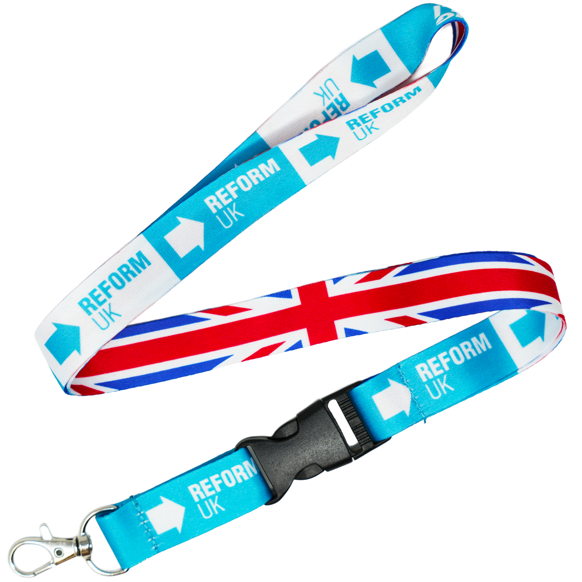 Reform UK Party Union Flak United Kingdom Lanyard